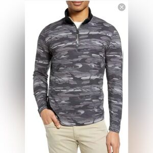 Robert Graham Street Circuit Camo Quarter Zip Classic Fit Pullover Size 3XL
